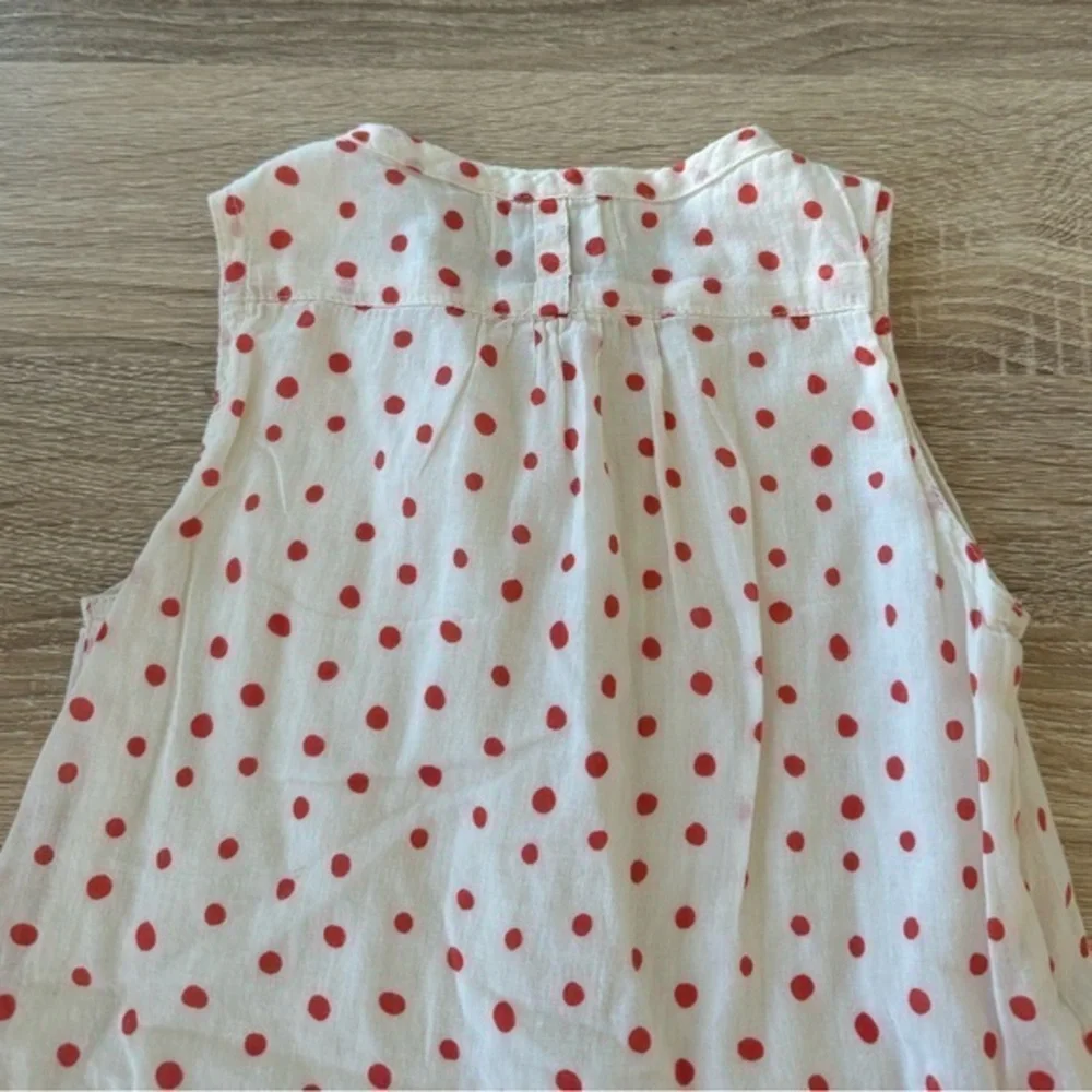 LALI Polkadot Cream & Red Pintuck Dress‎ 3T